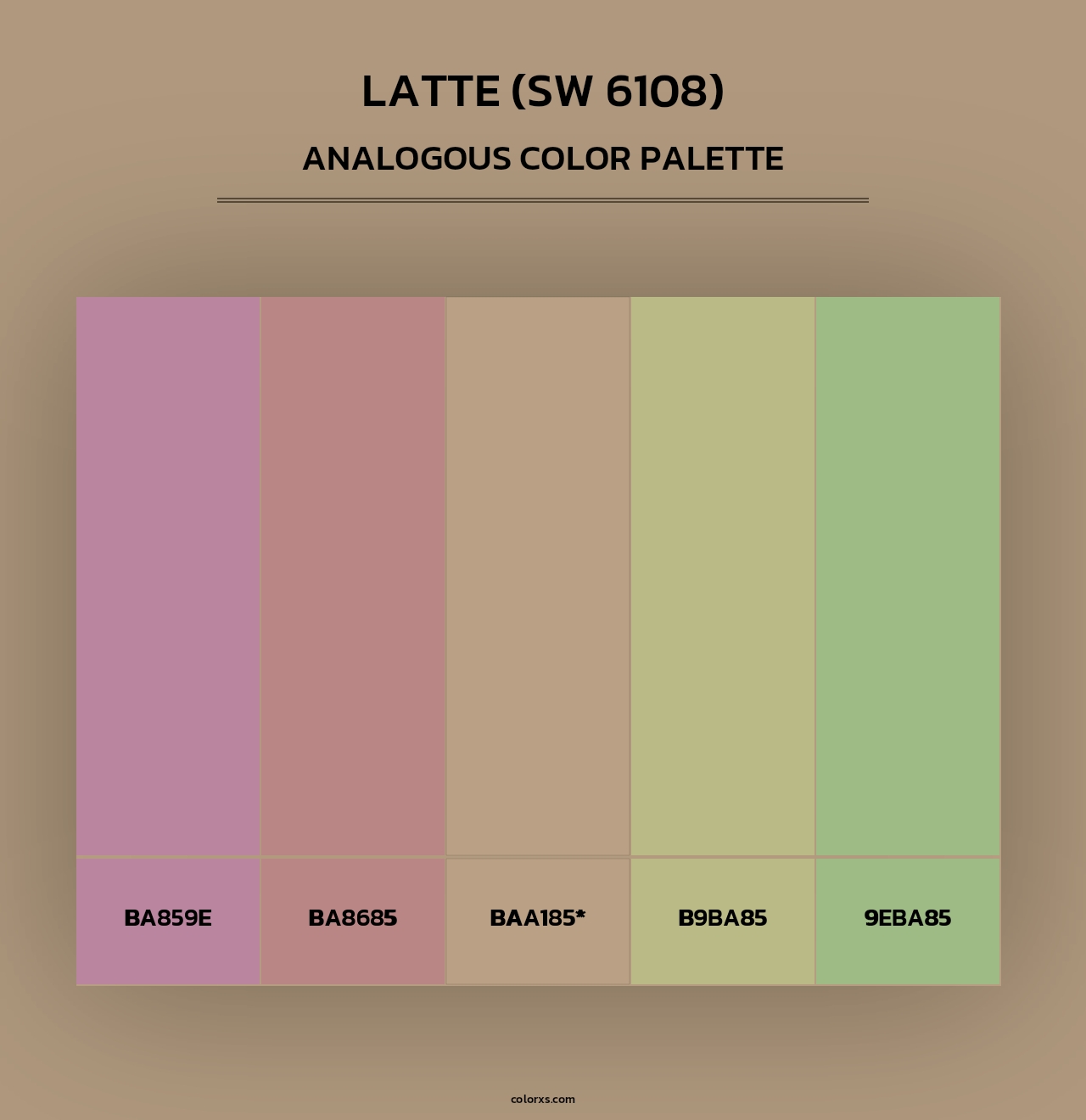 Latte (SW 6108) - Analogous Color Palette