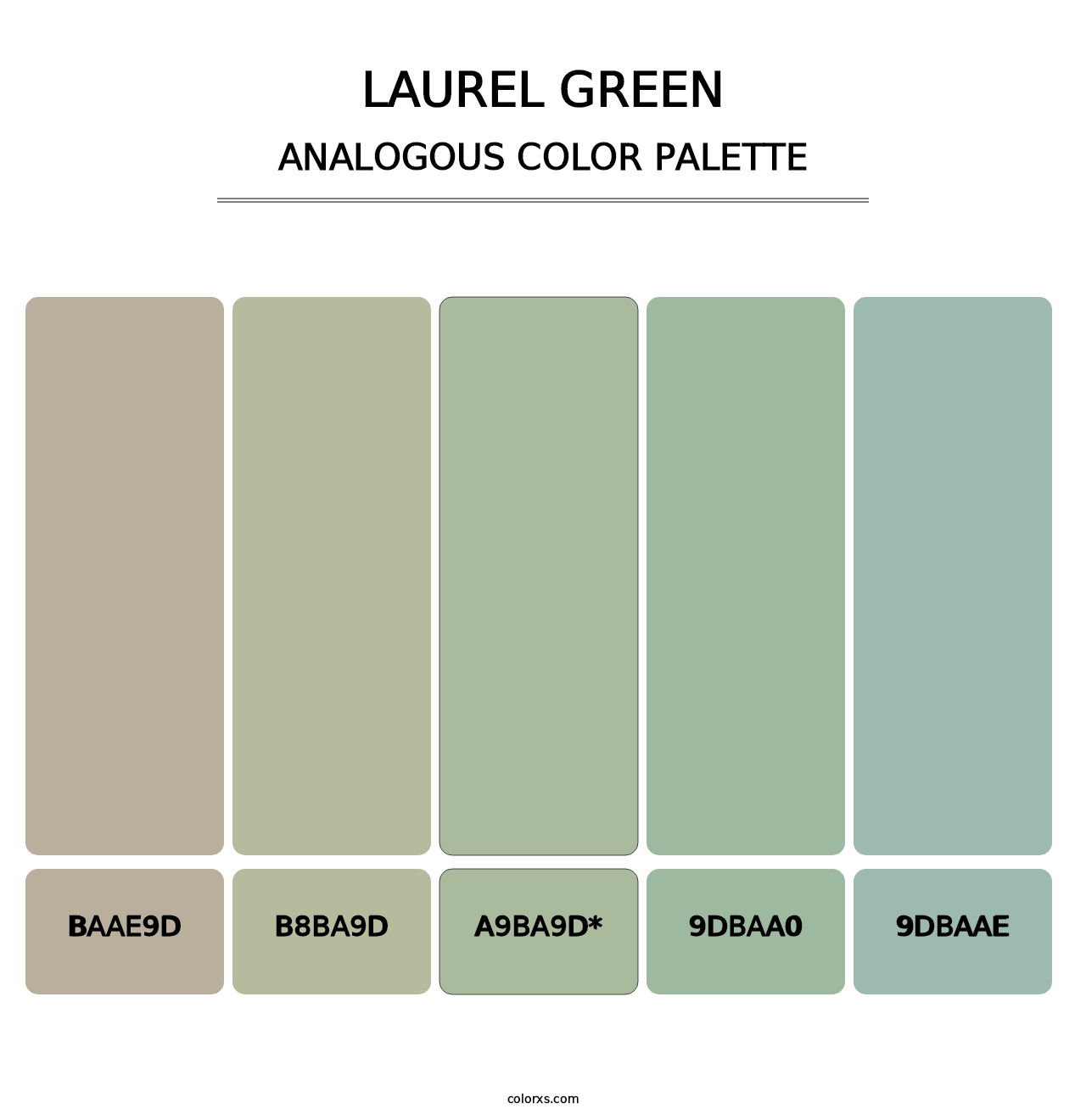 Laurel Green - Analogous Color Palette