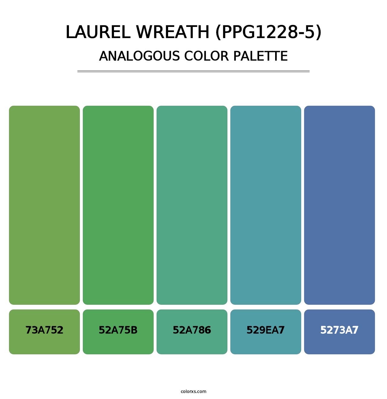 Laurel Wreath (PPG1228-5) - Analogous Color Palette