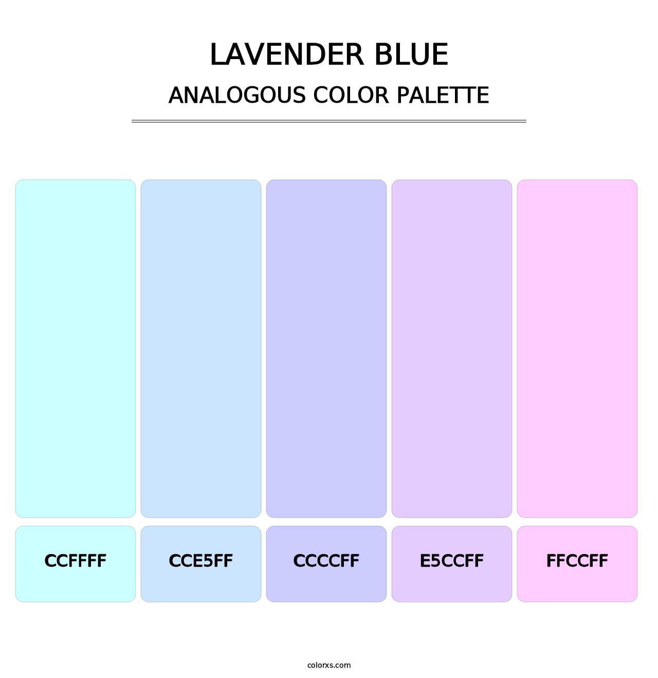 Lavender Blue - Analogous Color Palette