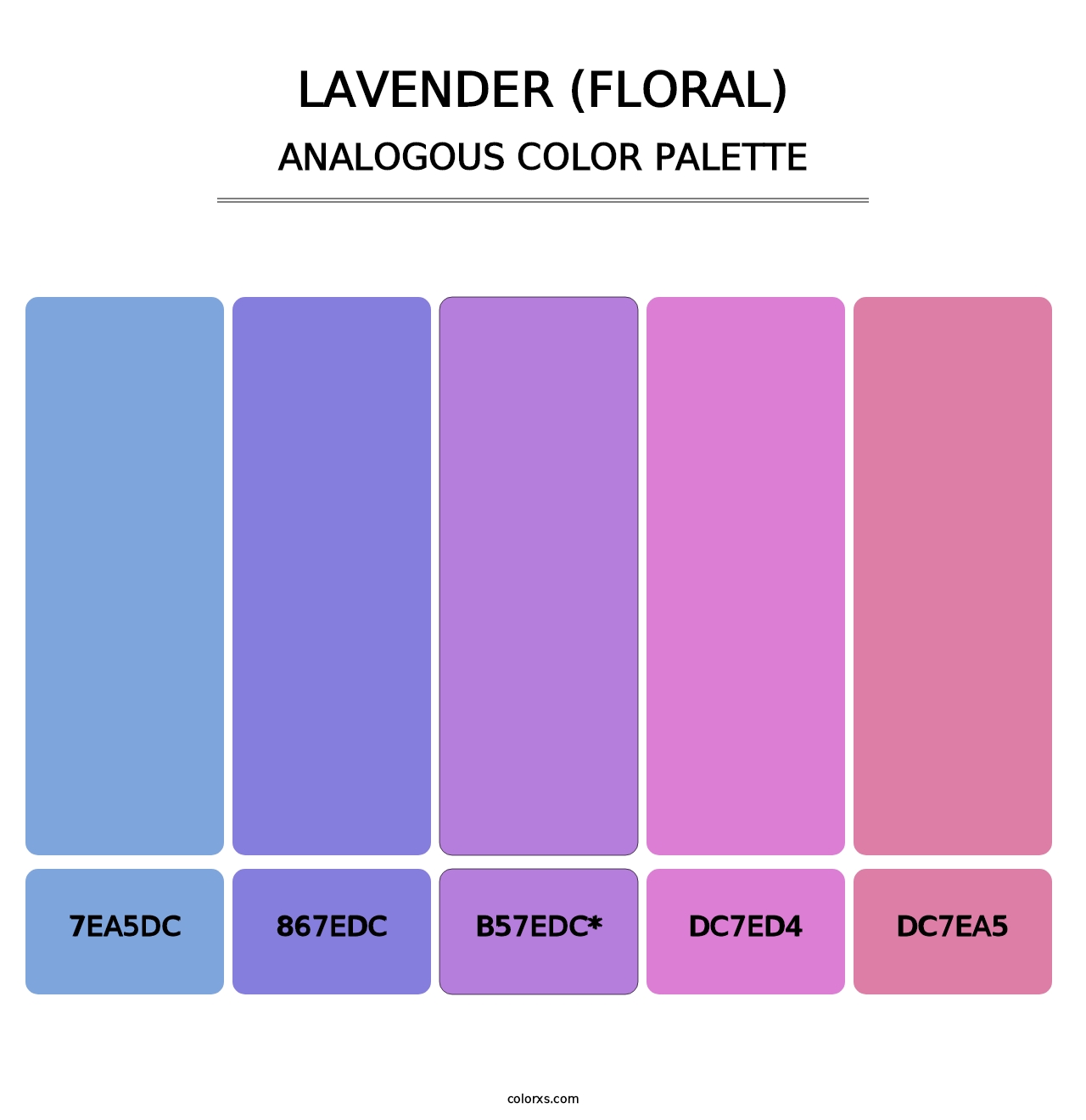 Lavender (Floral) - Analogous Color Palette