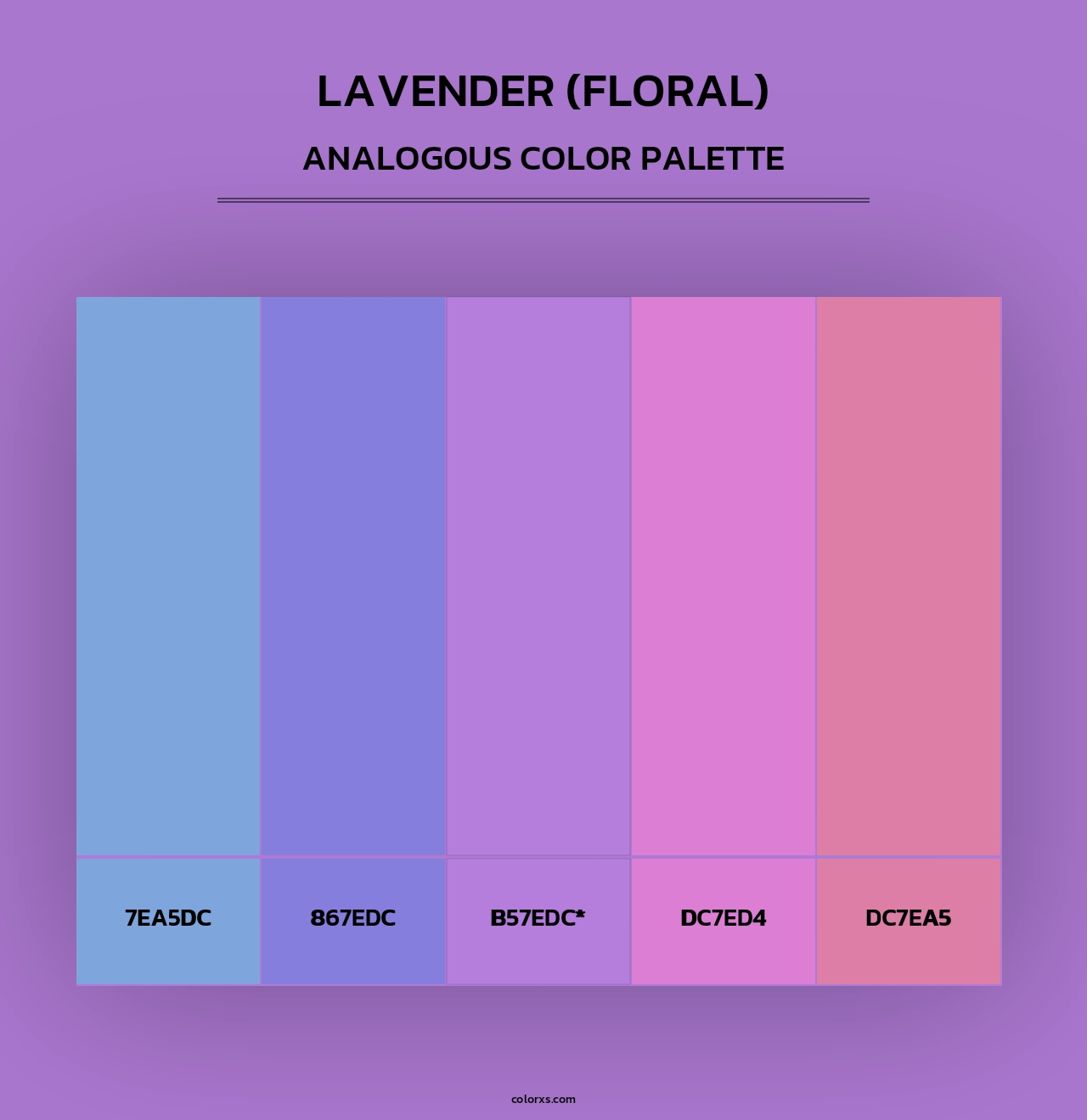 Lavender (Floral) - Analogous Color Palette