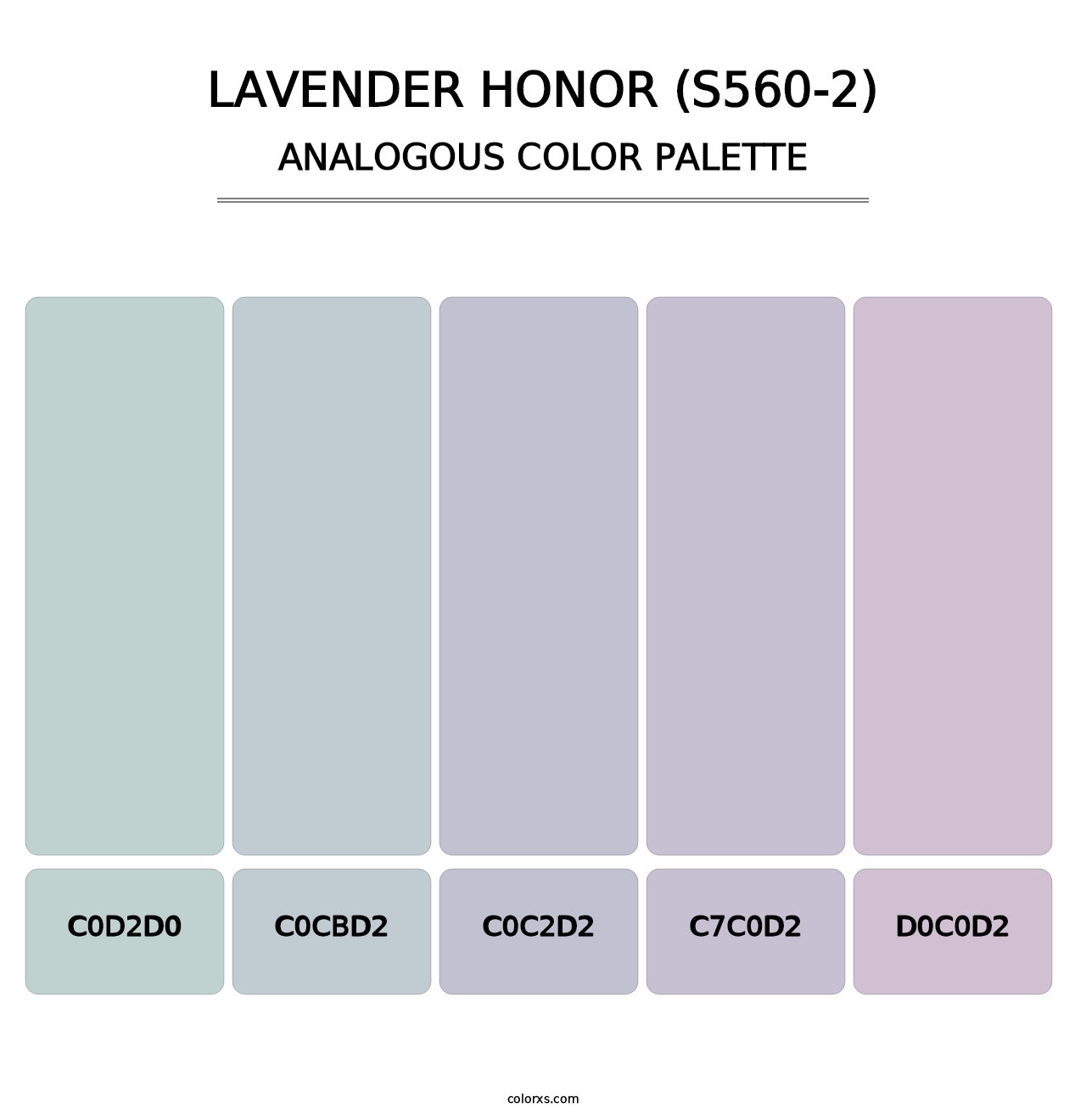 Lavender Honor (S560-2) - Analogous Color Palette