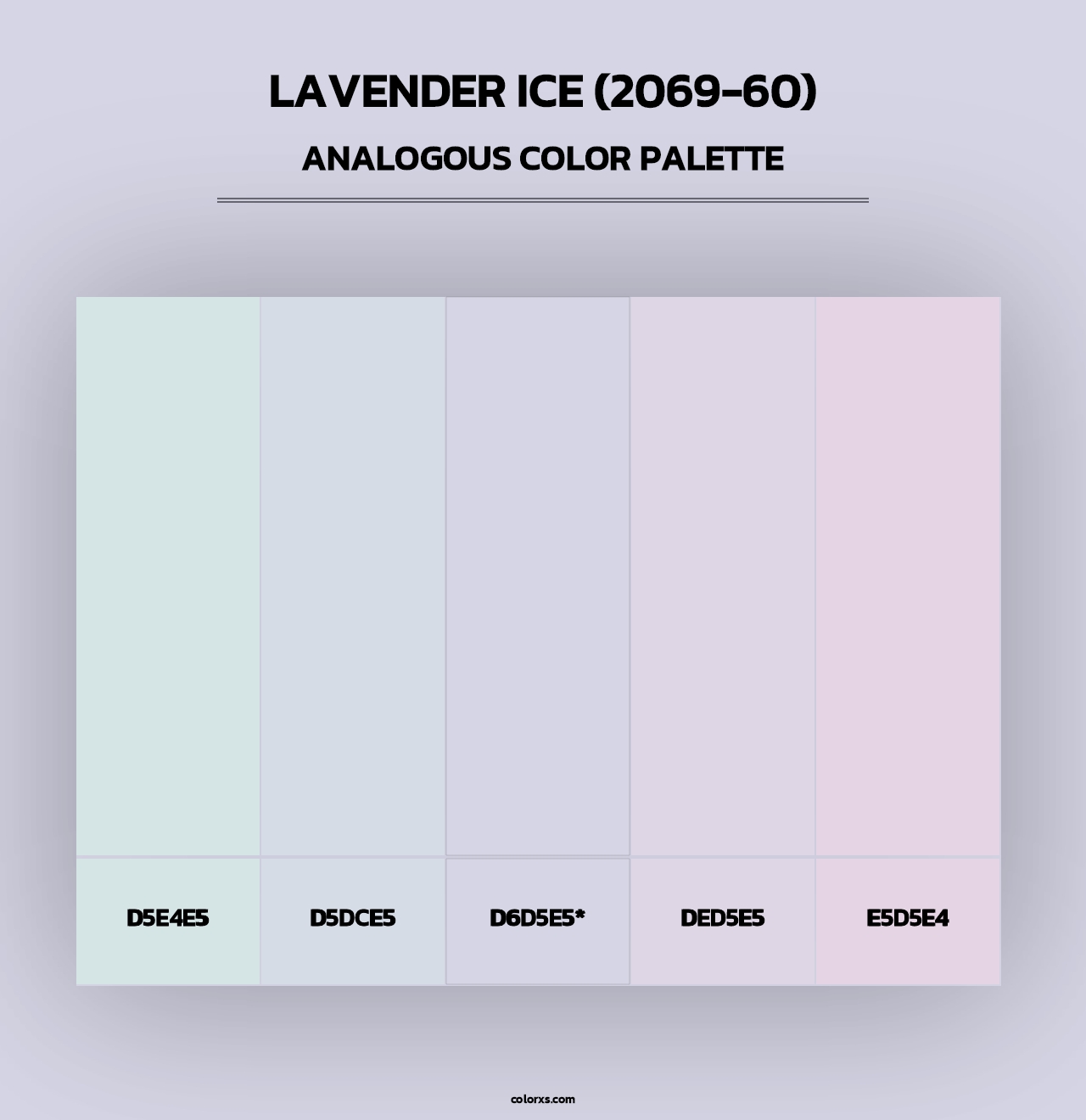 Lavender Ice (2069-60) - Analogous Color Palette