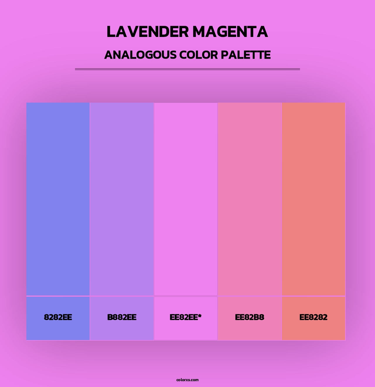Lavender Magenta - Analogous Color Palette