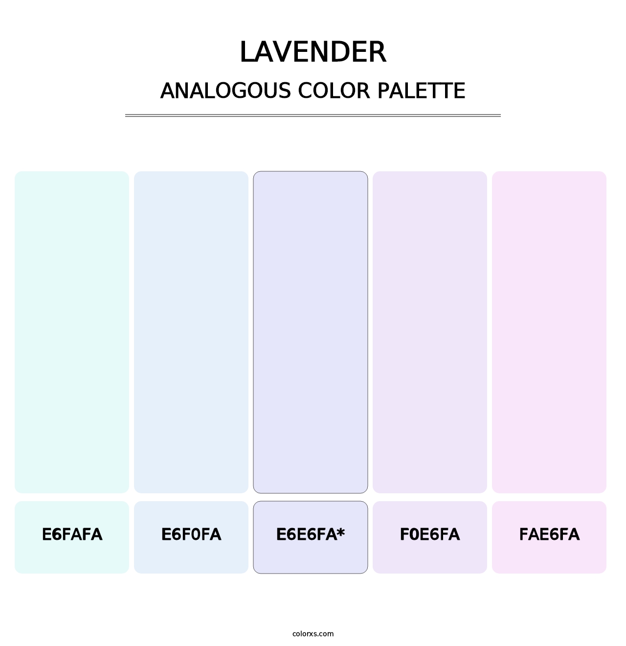 Lavender - Analogous Color Palette