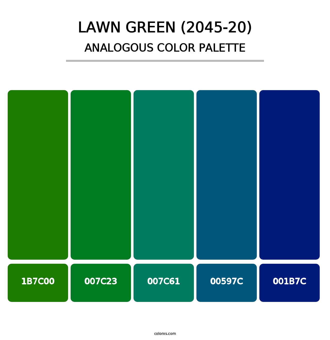 Lawn Green (2045-20) - Analogous Color Palette