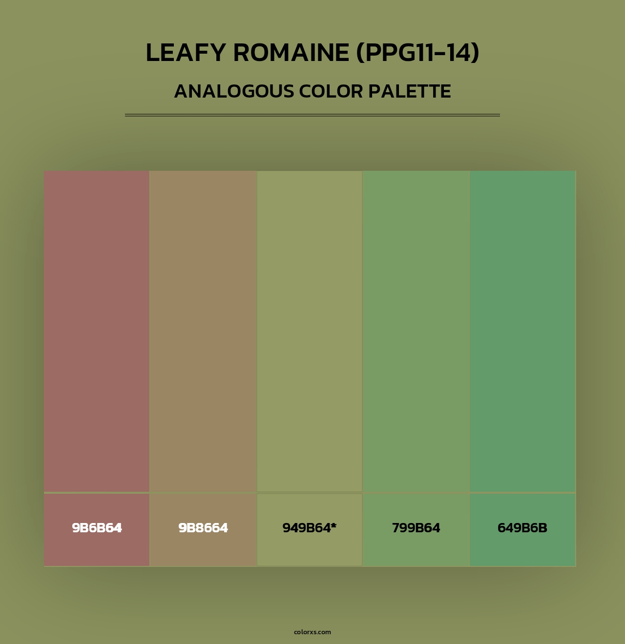 Leafy Romaine (PPG11-14) - Analogous Color Palette