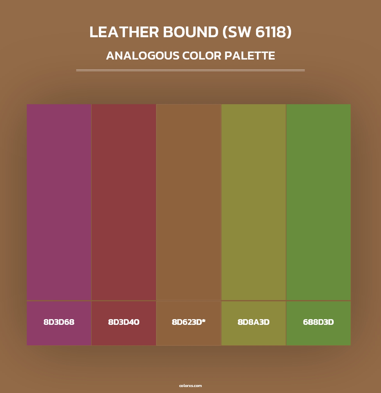 Leather Bound (SW 6118) - Analogous Color Palette