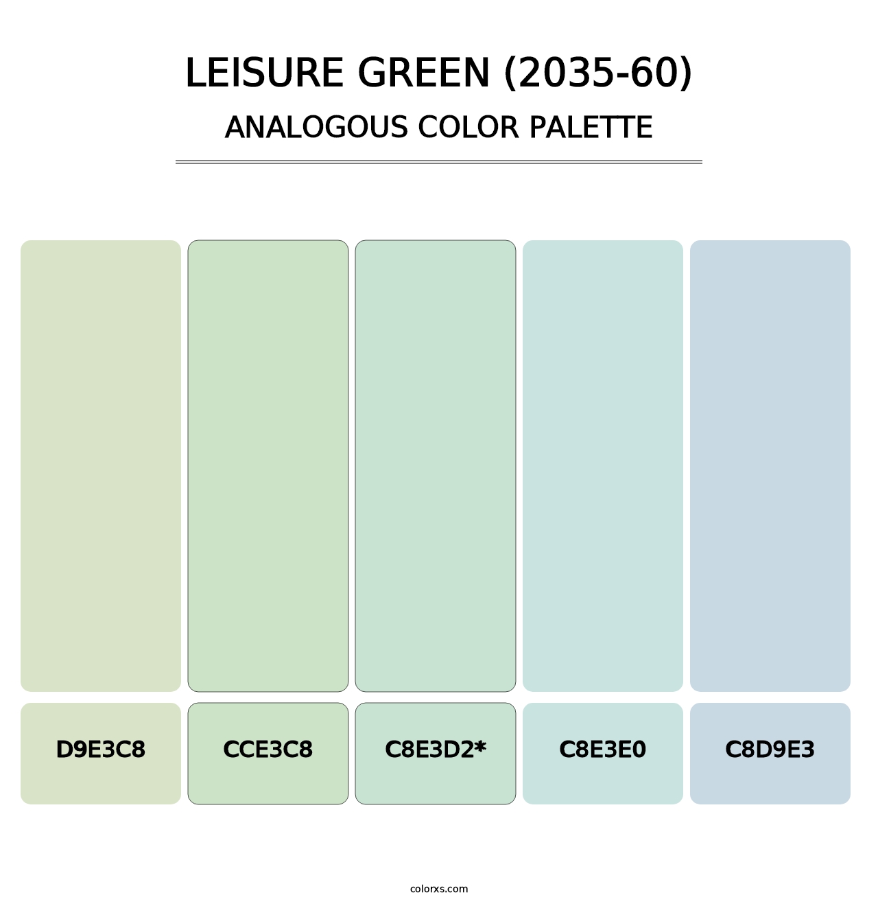 Leisure Green (2035-60) - Analogous Color Palette