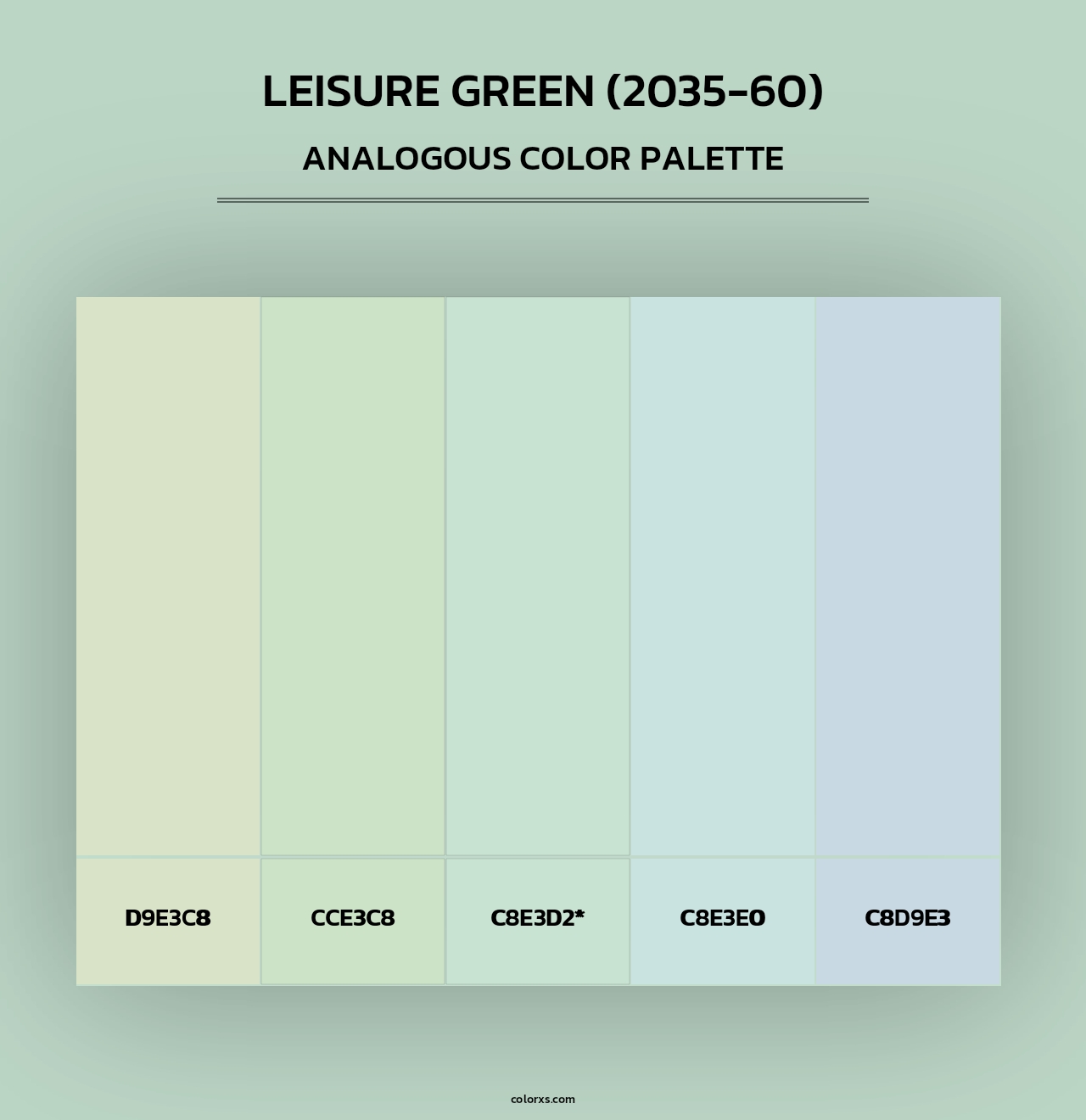 Leisure Green (2035-60) - Analogous Color Palette