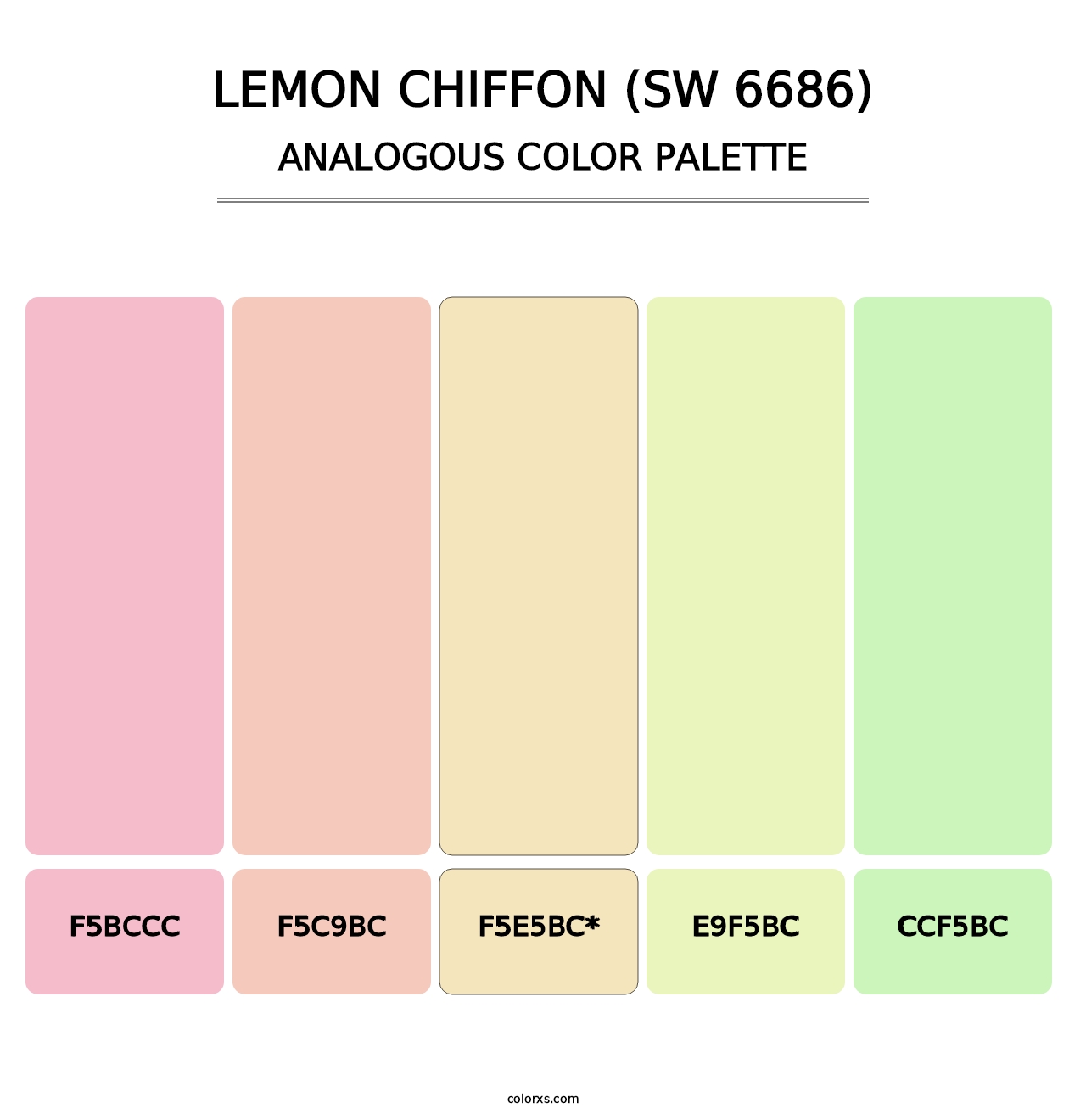 Lemon Chiffon (SW 6686) - Analogous Color Palette