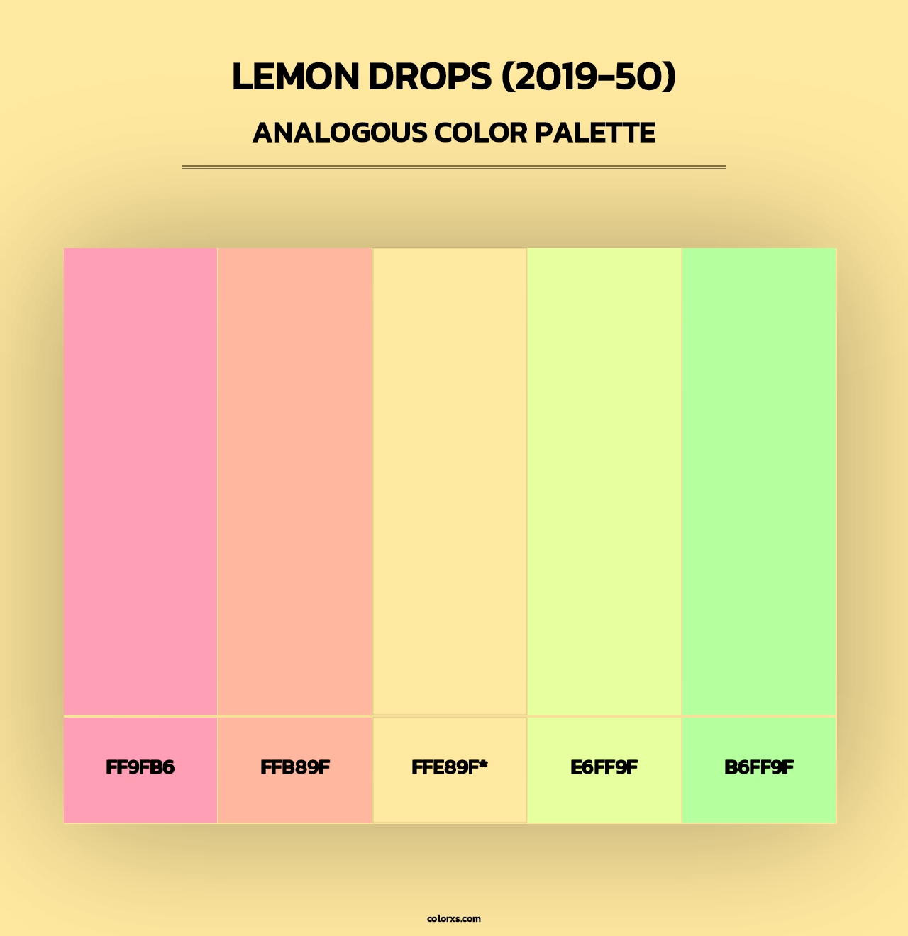 Lemon Drops (2019-50) - Analogous Color Palette