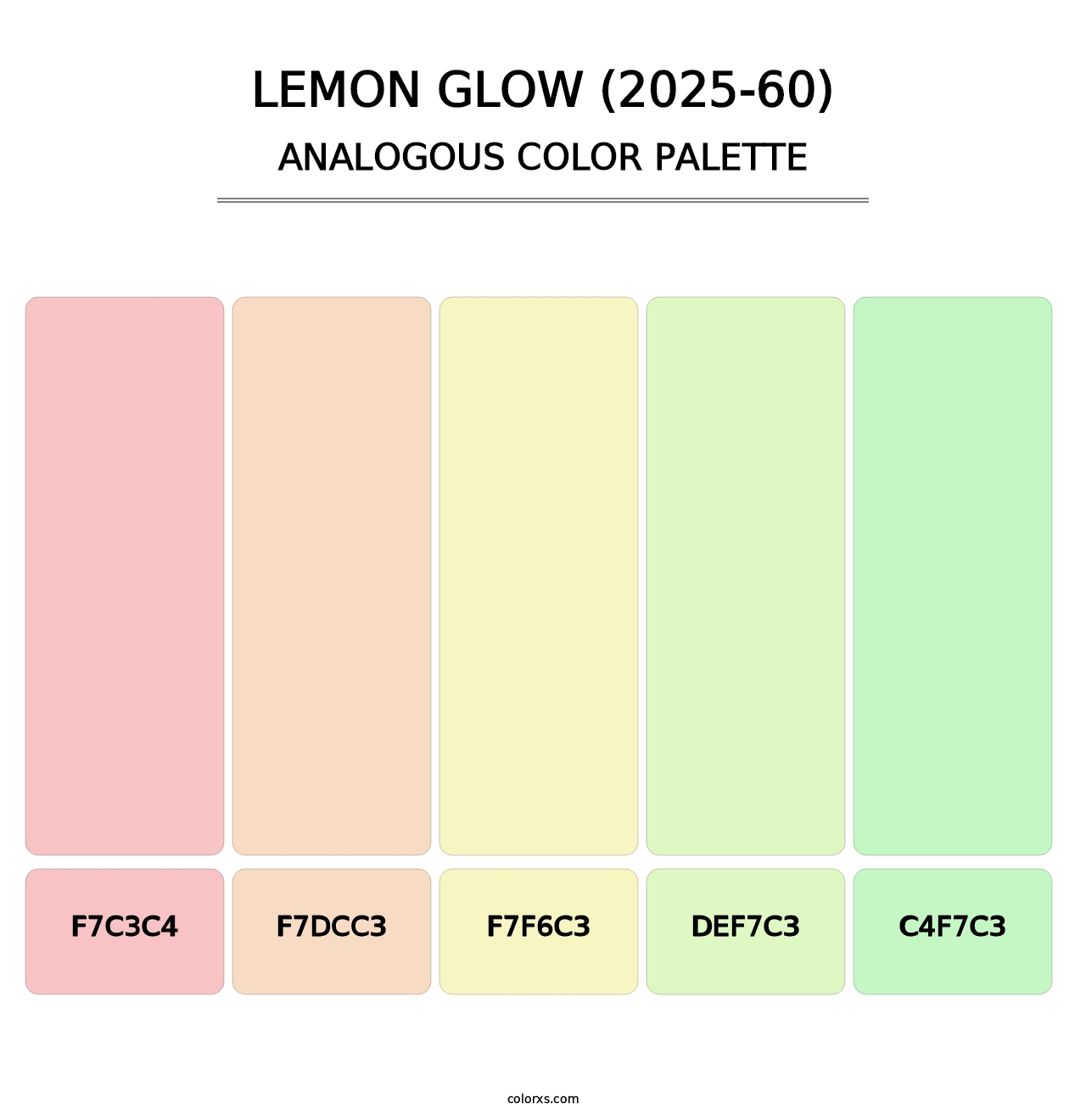 Lemon Glow (2025-60) - Analogous Color Palette