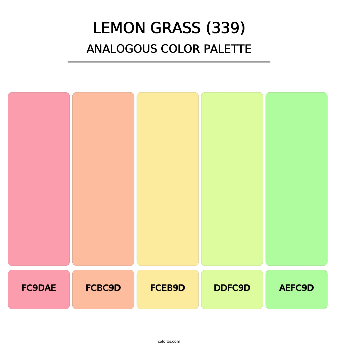 Lemon Grass (339) - Analogous Color Palette