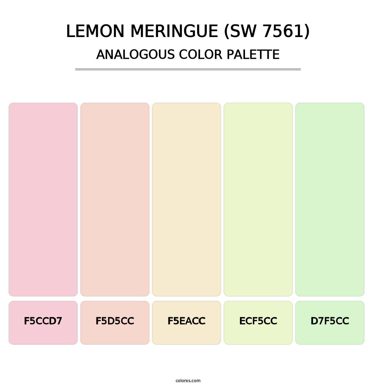 Lemon Meringue (SW 7561) - Analogous Color Palette
