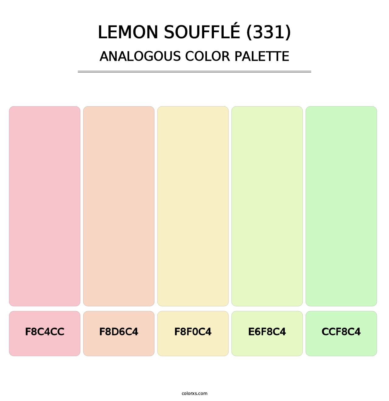 Lemon Soufflé (331) - Analogous Color Palette