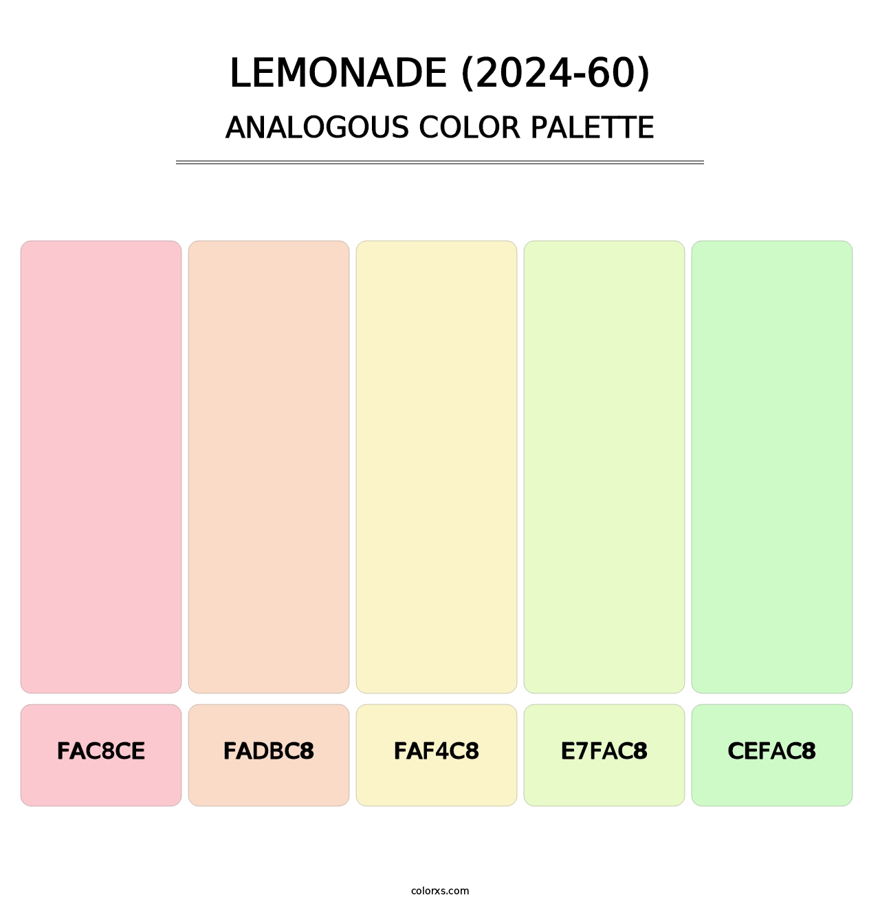 Lemonade (2024-60) - Analogous Color Palette