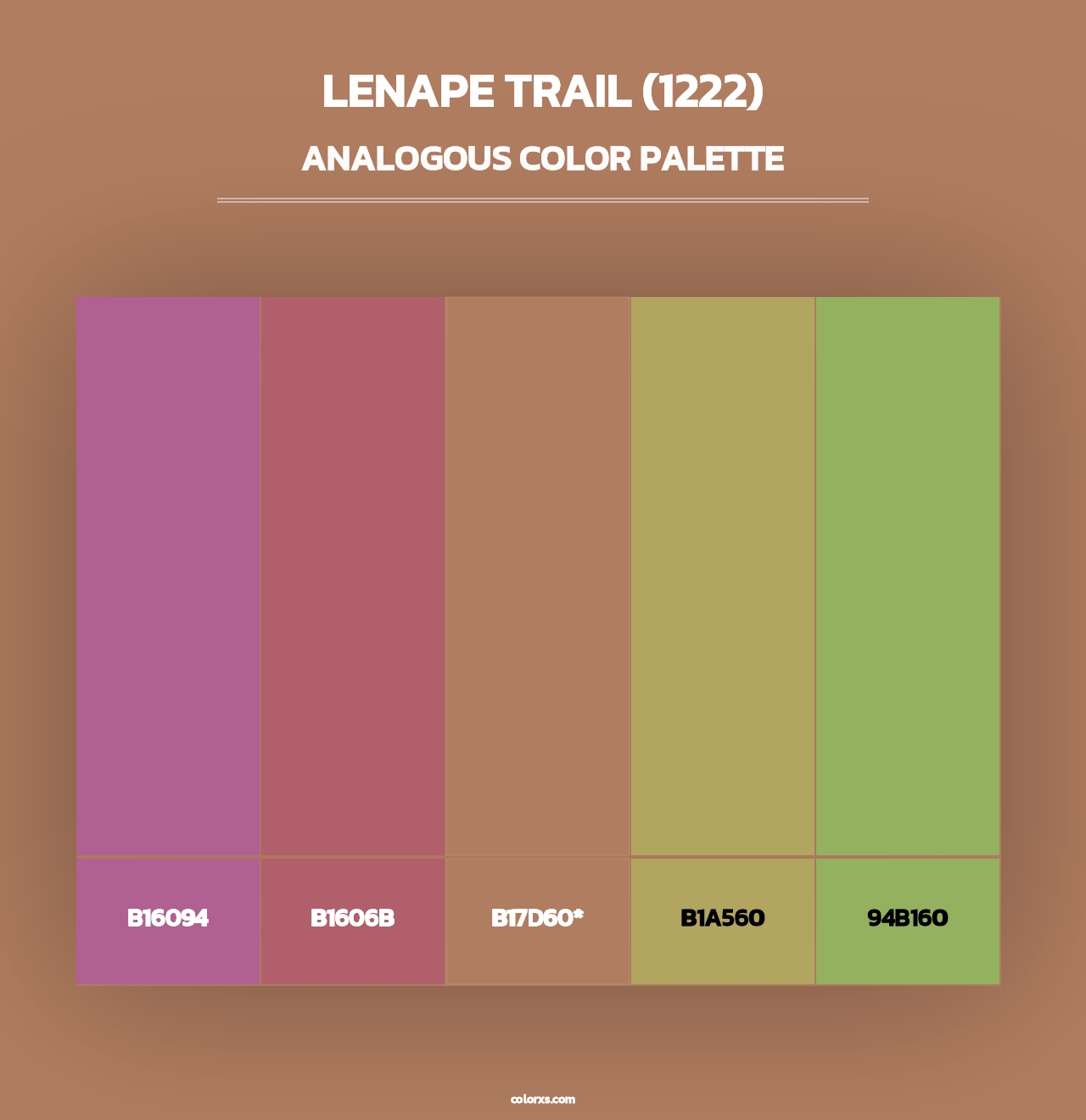 Lenape Trail (1222) - Analogous Color Palette