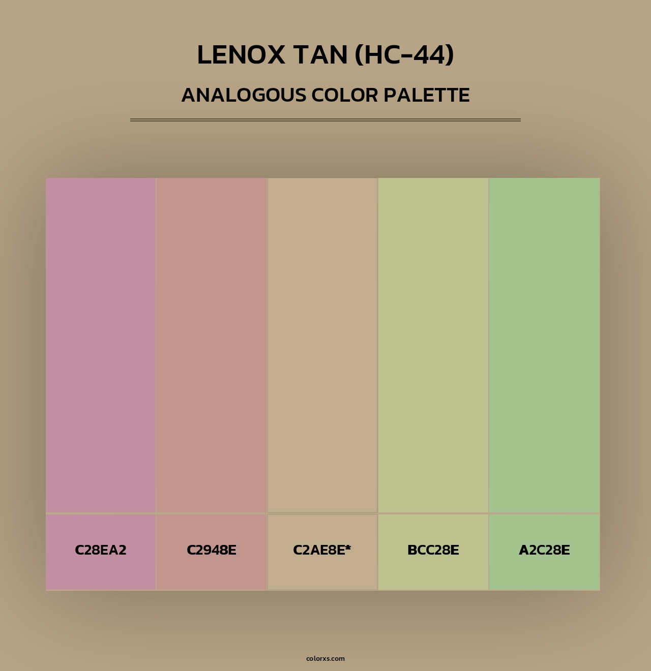 Lenox Tan (HC-44) - Analogous Color Palette