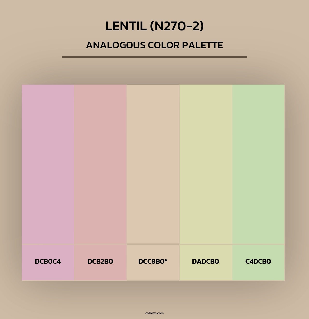 Lentil (N270-2) - Analogous Color Palette