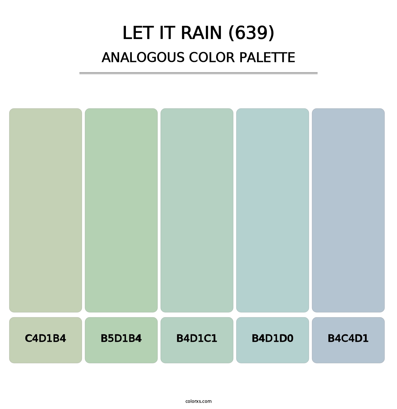 Let It Rain (639) - Analogous Color Palette