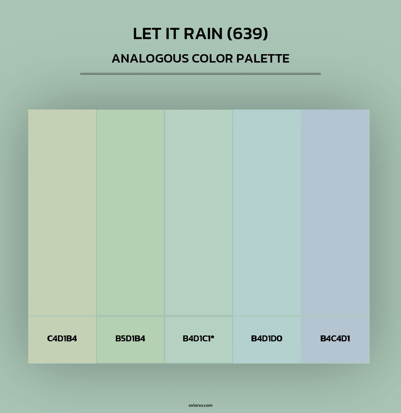 Let It Rain (639) - Analogous Color Palette