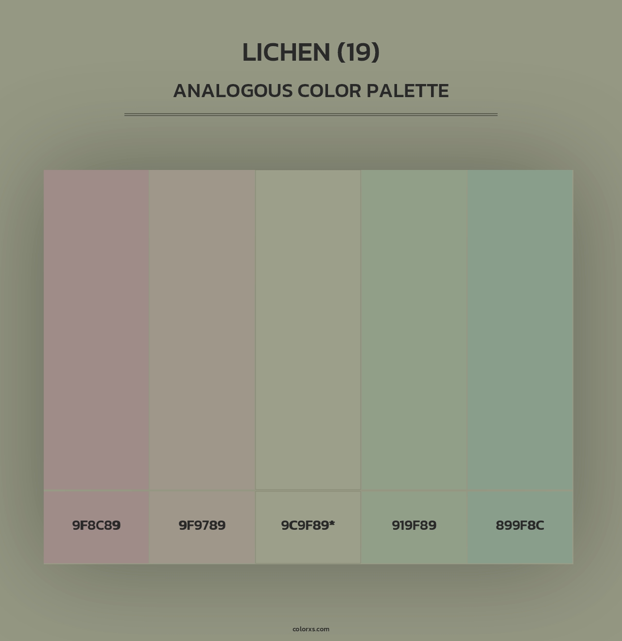 Lichen (19) - Analogous Color Palette
