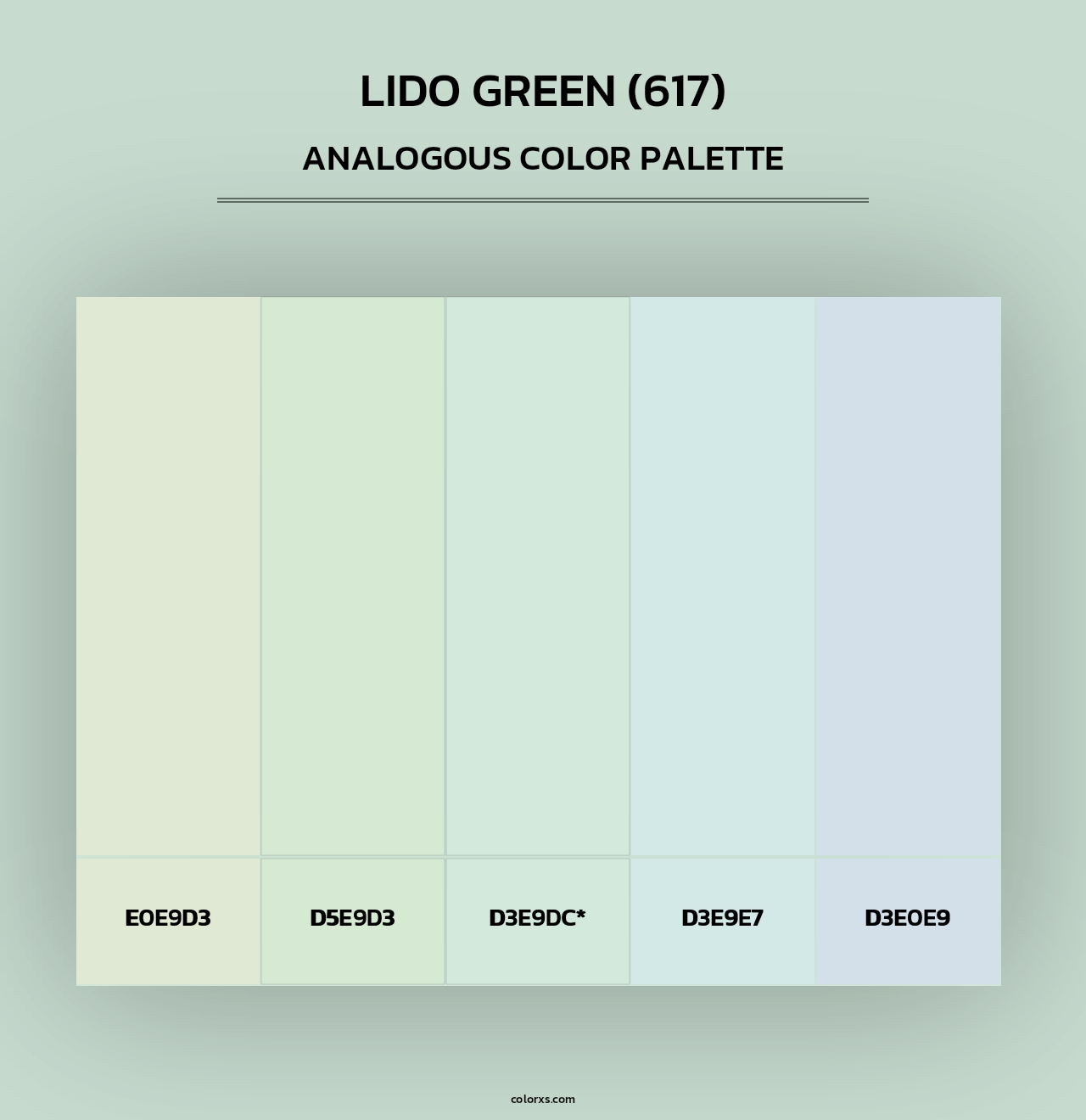 Lido Green (617) - Analogous Color Palette