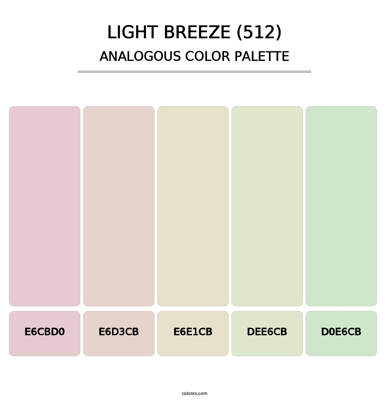 Light Breeze (512) - Analogous Color Palette