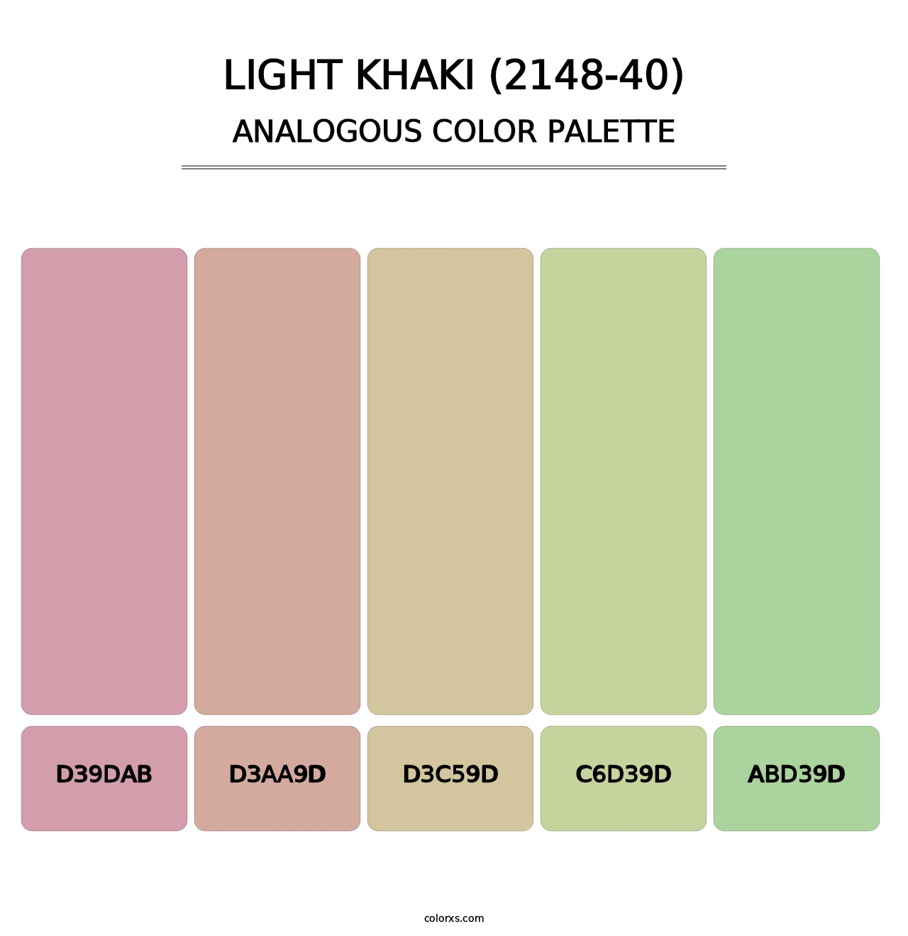 Light Khaki (2148-40) - Analogous Color Palette