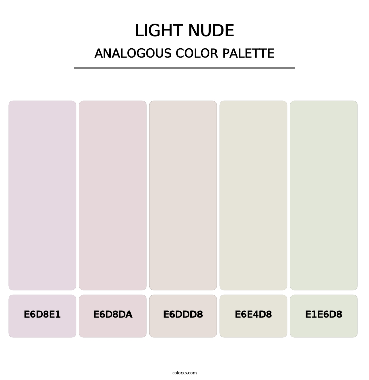 Light Nude - Analogous Color Palette