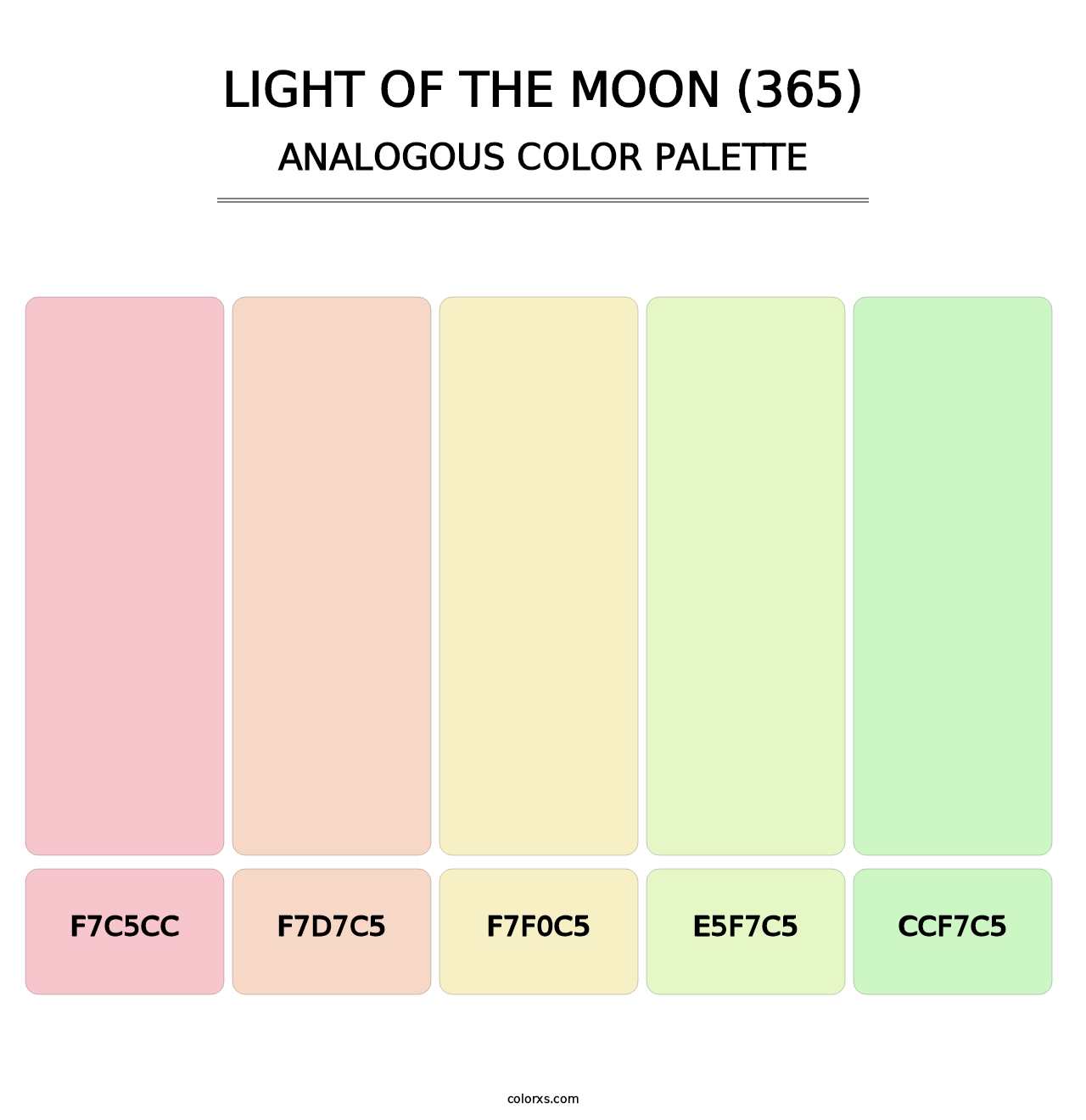 Light of the Moon (365) - Analogous Color Palette