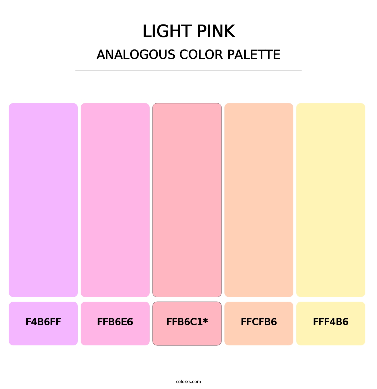 Light Pink - Analogous Color Palette