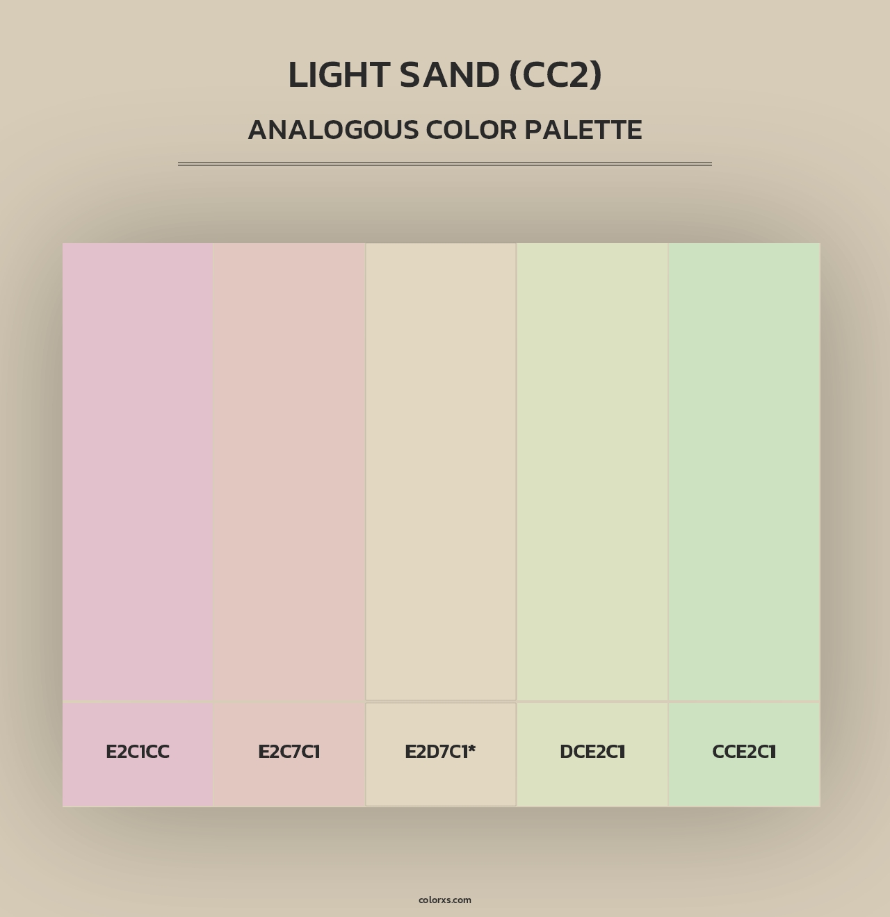 Light Sand (CC2) - Analogous Color Palette