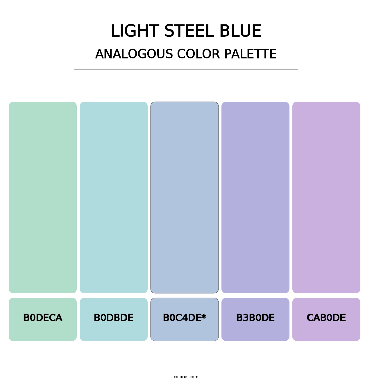 Light Steel Blue - Analogous Color Palette