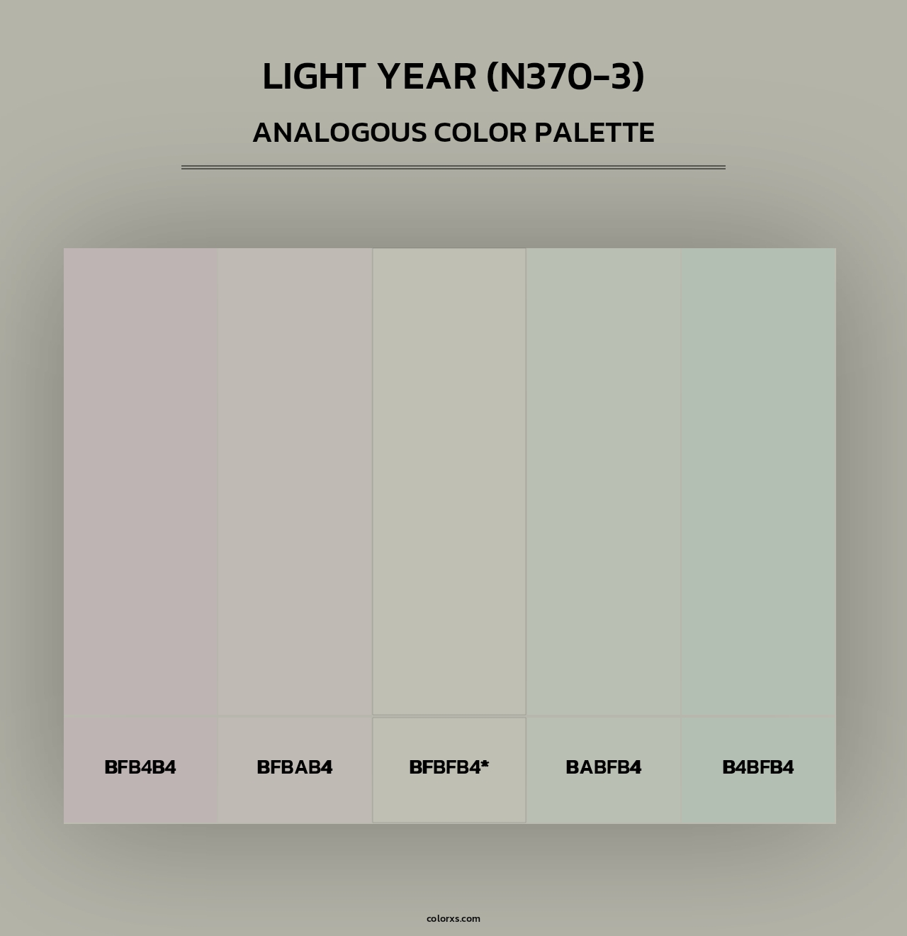 Light Year (N370-3) - Analogous Color Palette