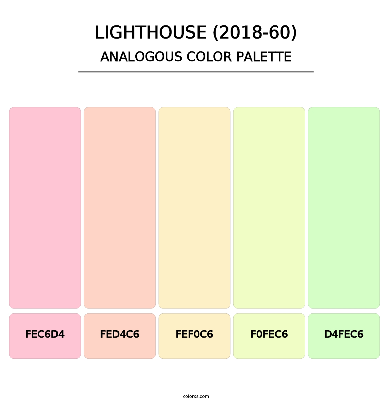 Lighthouse (2018-60) - Analogous Color Palette