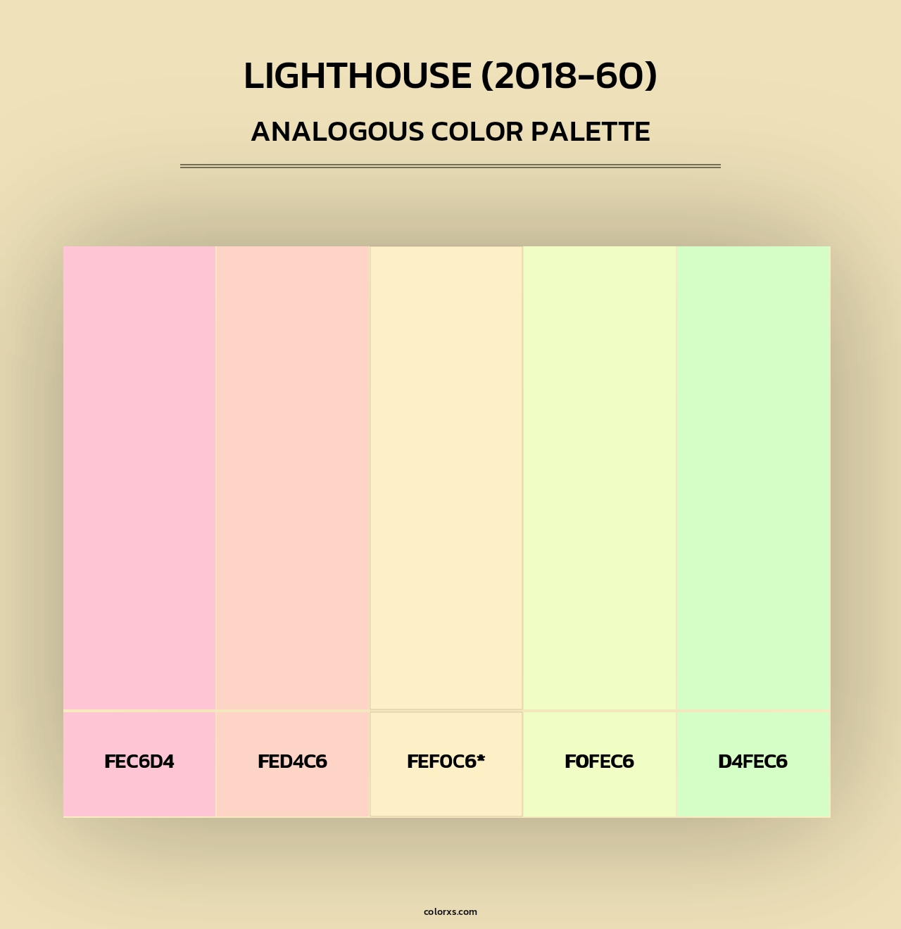 Lighthouse (2018-60) - Analogous Color Palette