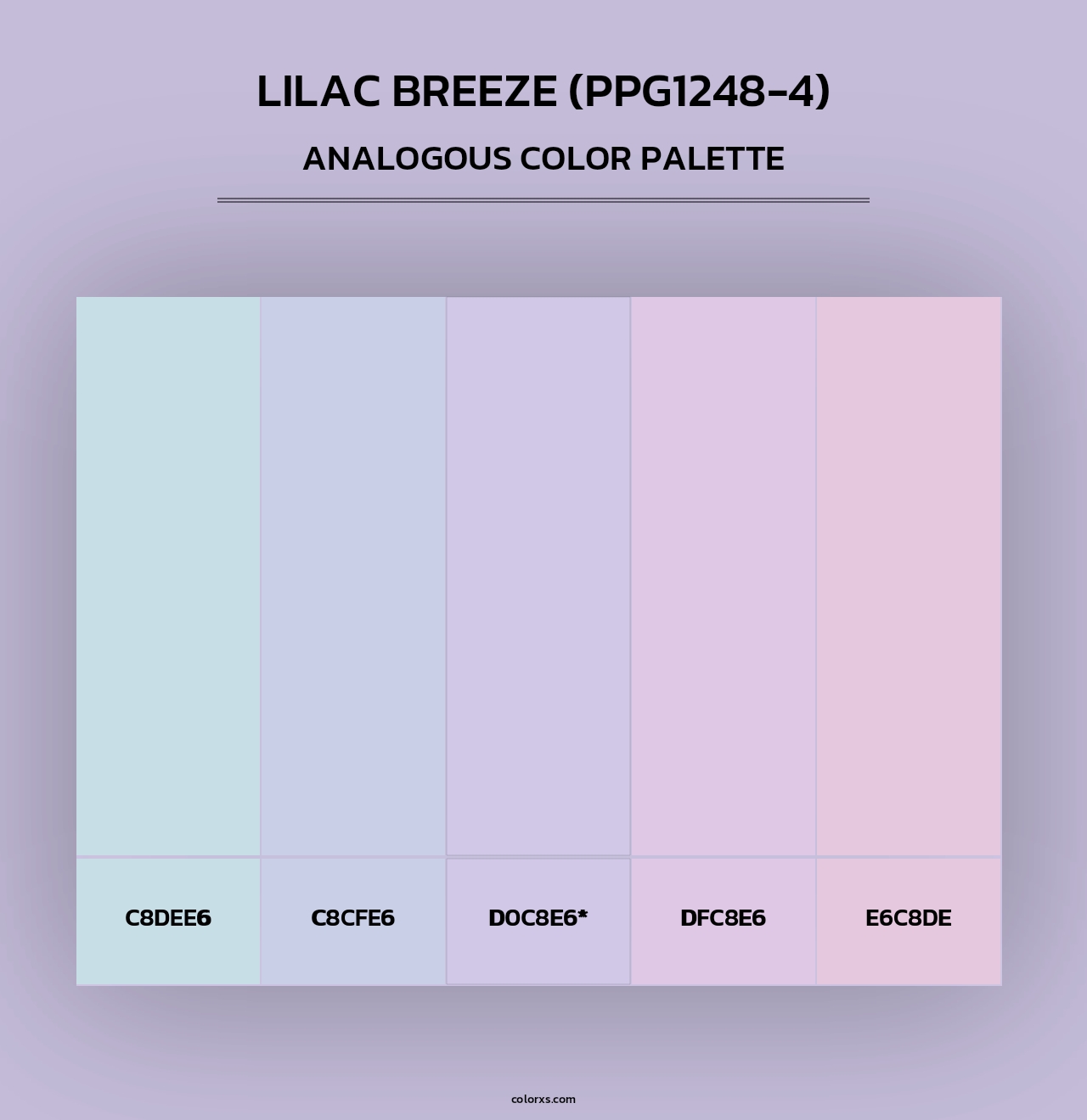Lilac Breeze (PPG1248-4) - Analogous Color Palette