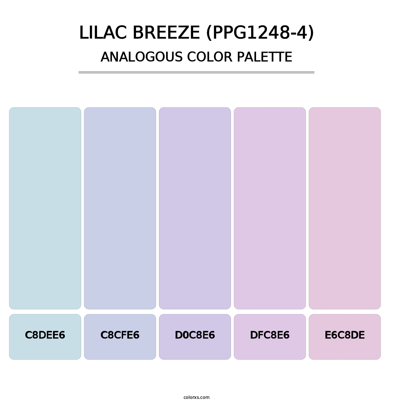 Lilac Breeze (PPG1248-4) - Analogous Color Palette