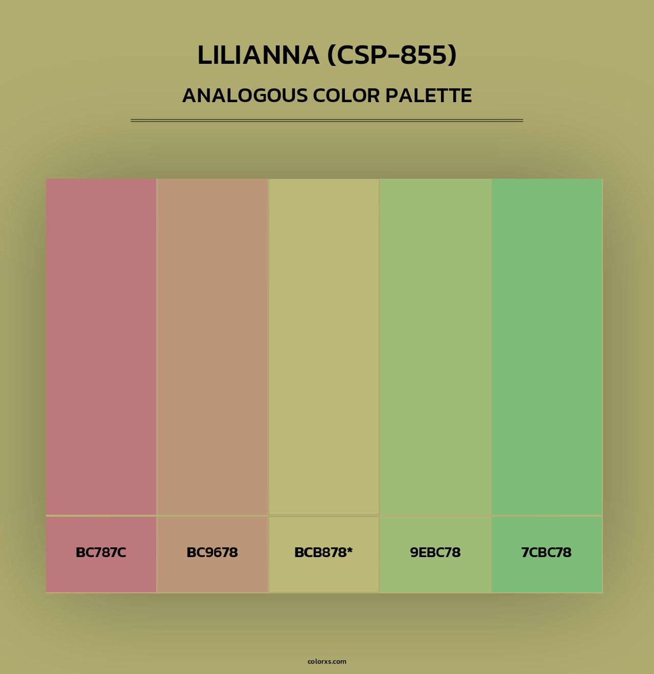 Lilianna (CSP-855) - Analogous Color Palette