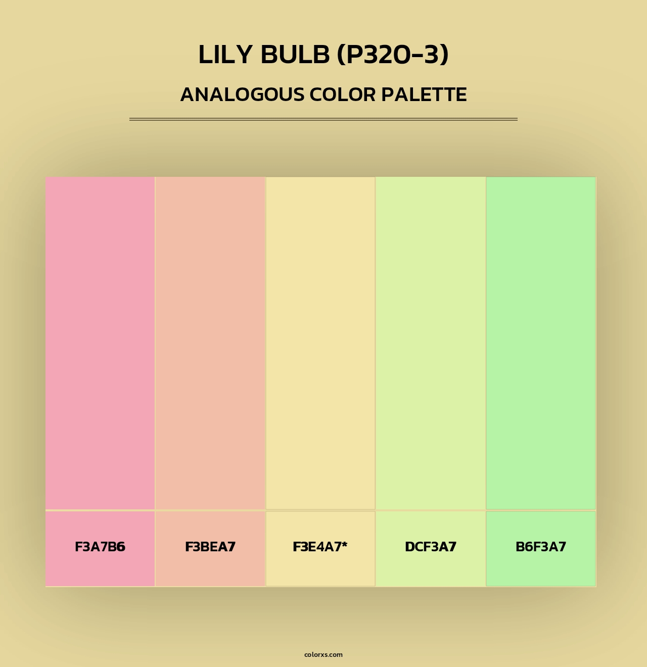 Lily Bulb (P320-3) - Analogous Color Palette