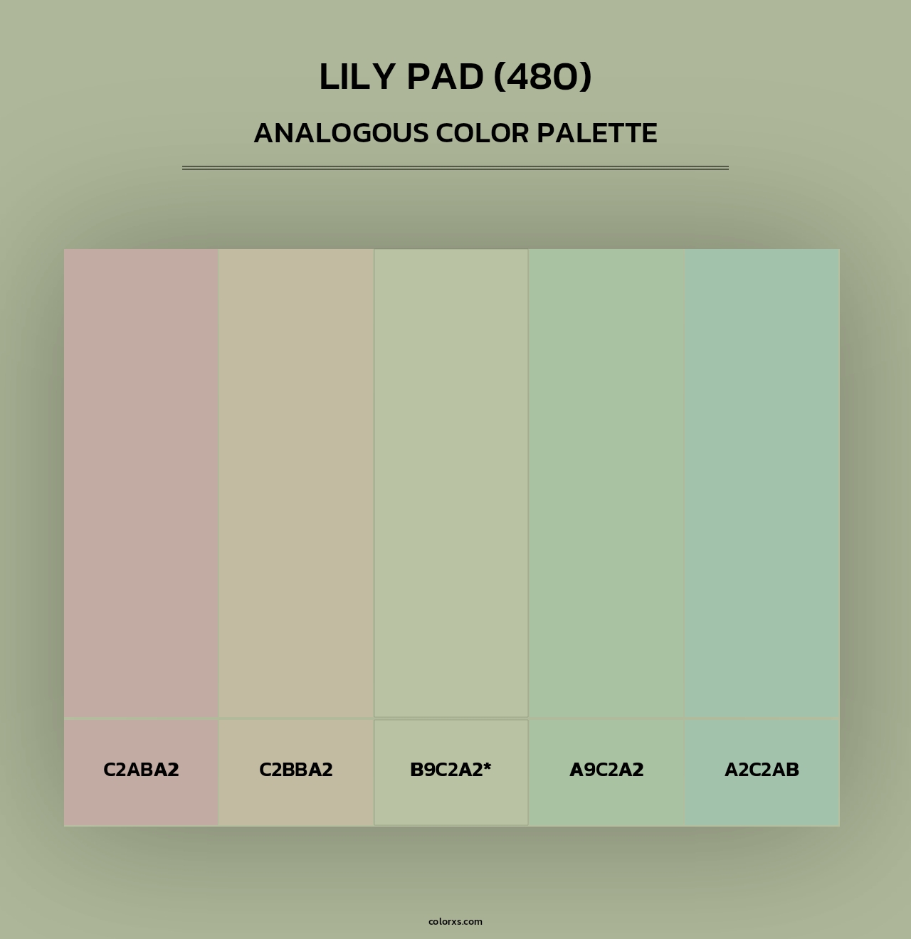 Lily Pad (480) - Analogous Color Palette