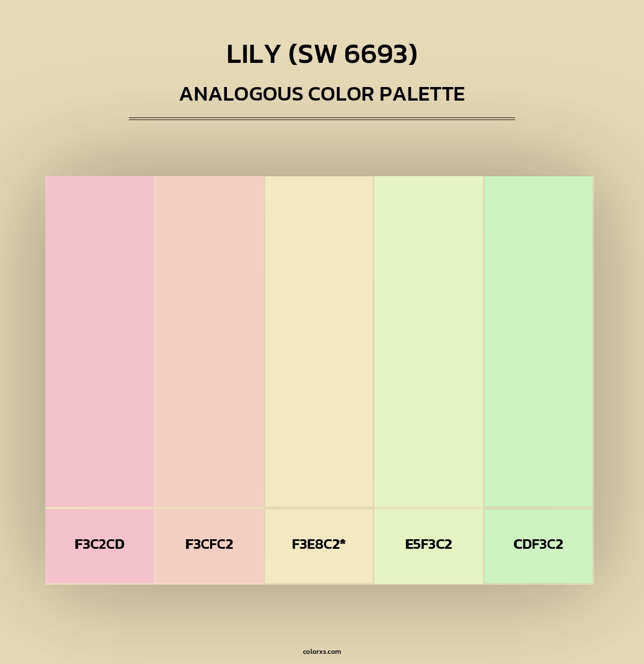 Lily (SW 6693) - Analogous Color Palette