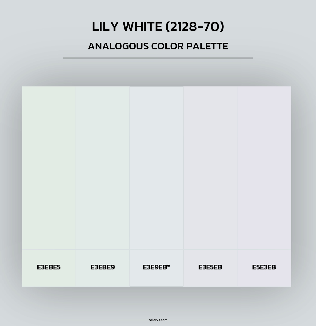 Lily White (2128-70) - Analogous Color Palette