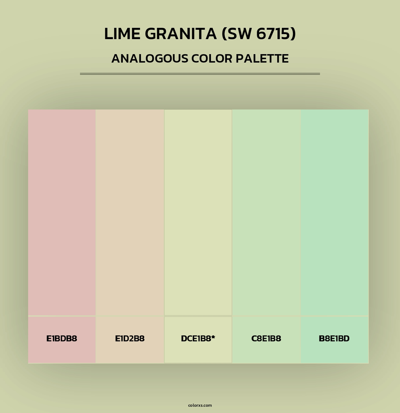 Lime Granita (SW 6715) - Analogous Color Palette