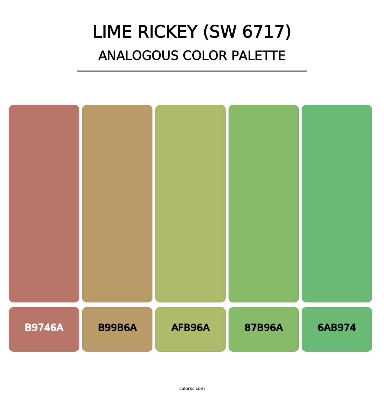 Lime Rickey (SW 6717) - Analogous Color Palette