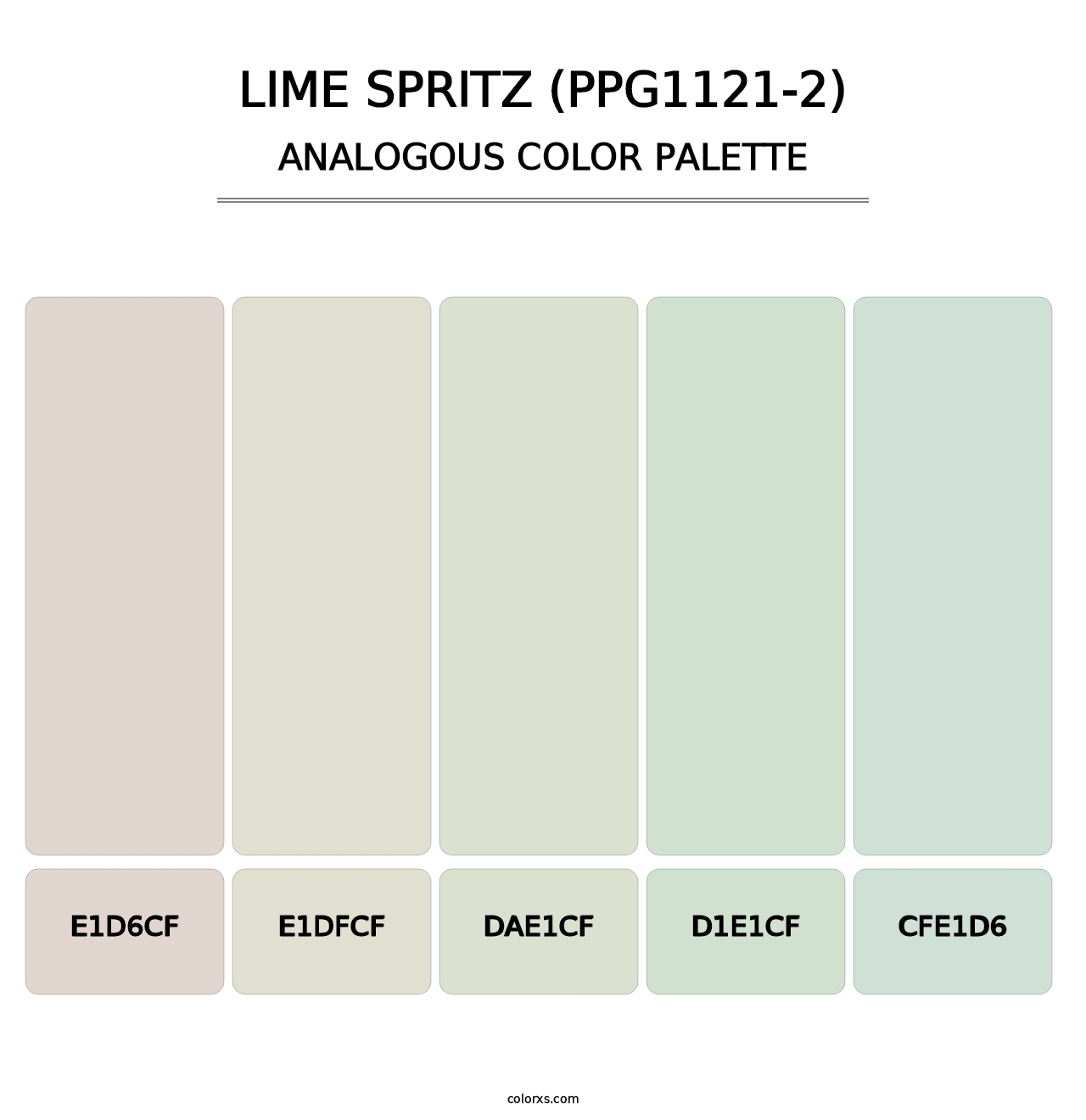 Lime Spritz (PPG1121-2) - Analogous Color Palette