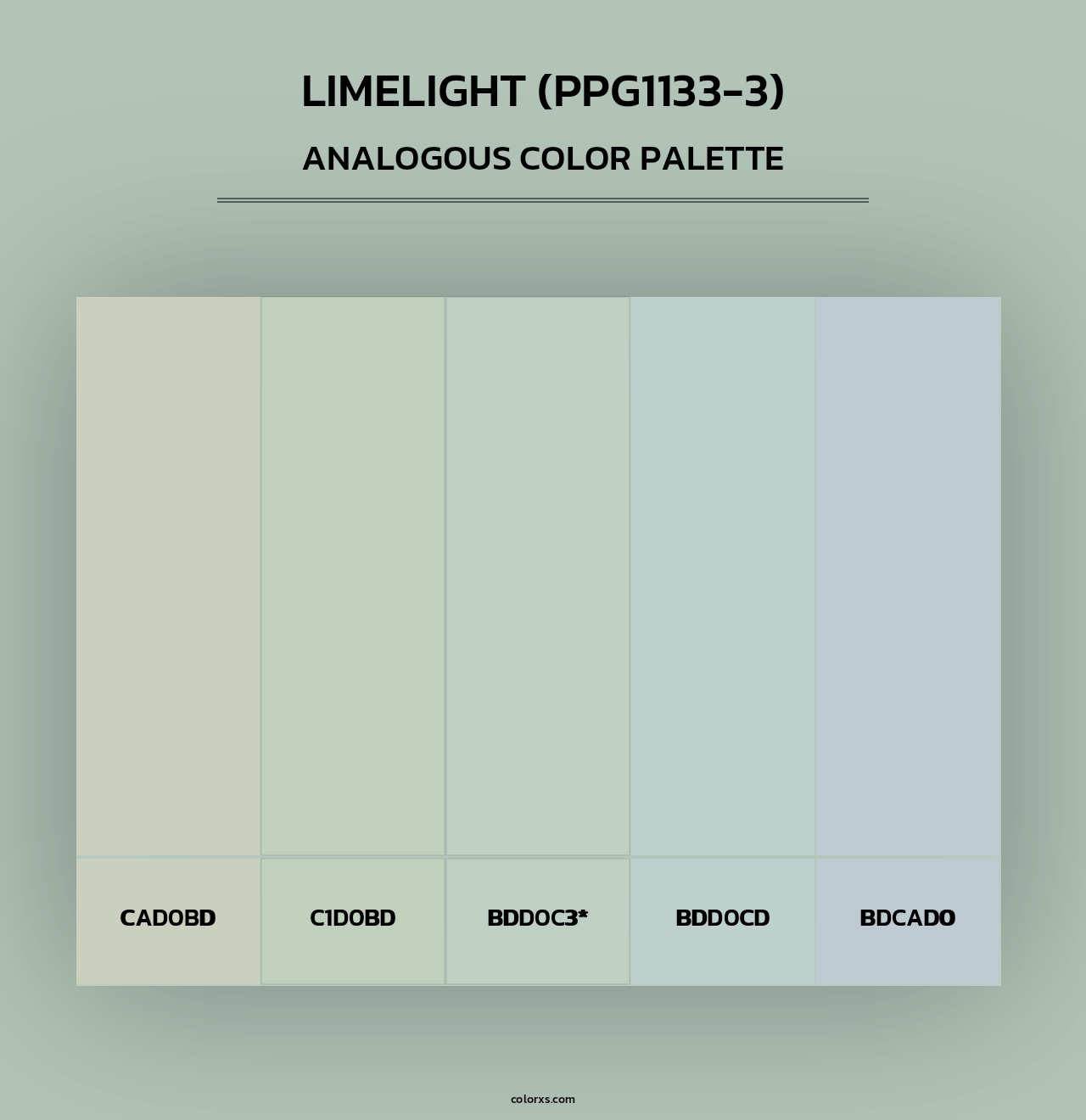 Limelight (PPG1133-3) - Analogous Color Palette